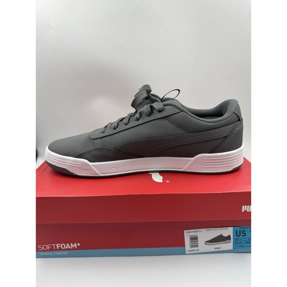 PUMA Men's Size 12 Skate Sneakers Lace-up Court Shoes, Gray - Picture 11 of 16